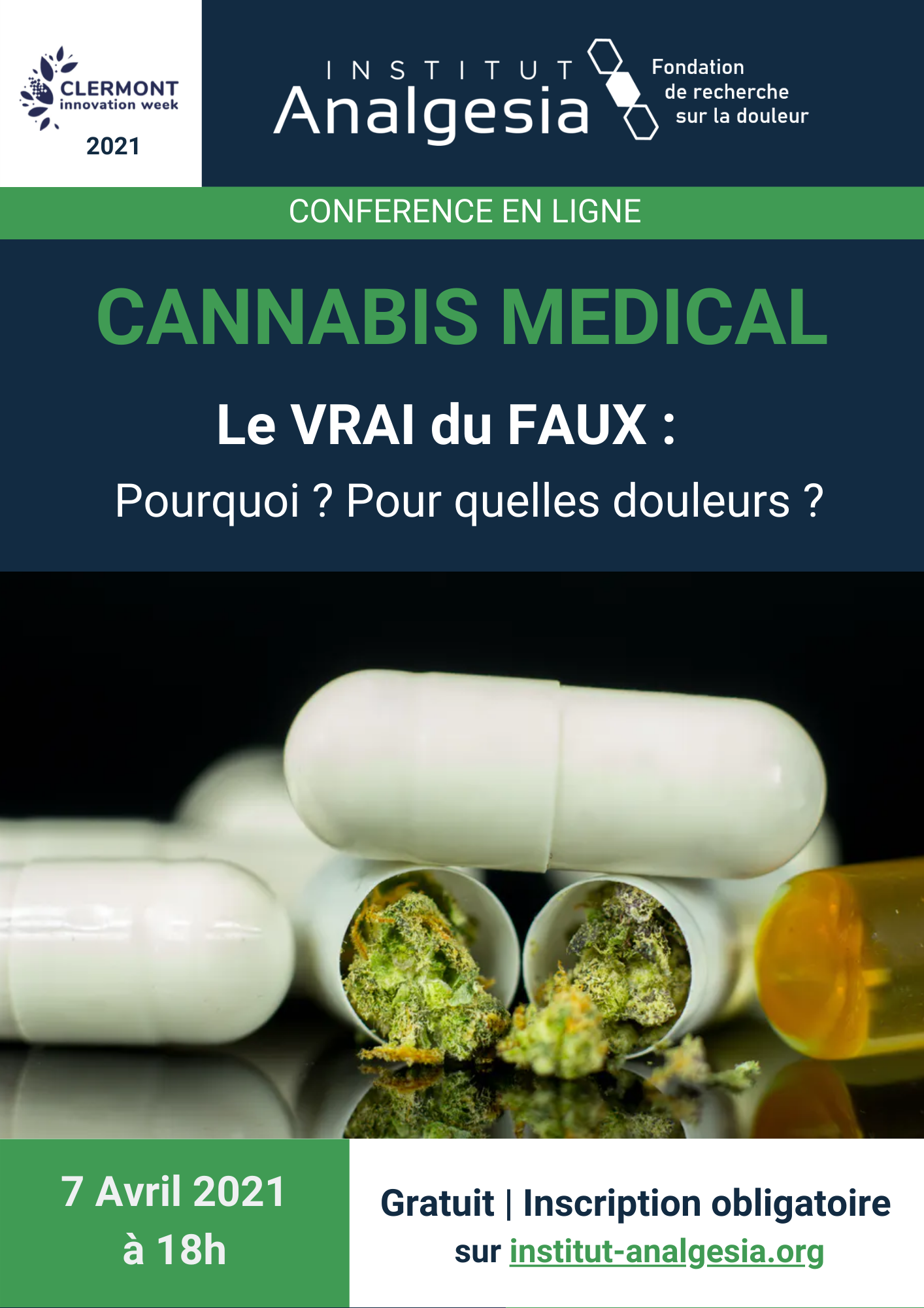 CANNABIS MÉDICAL, LE VRAI DU FAUX, Analgesia, 7 avril 2021